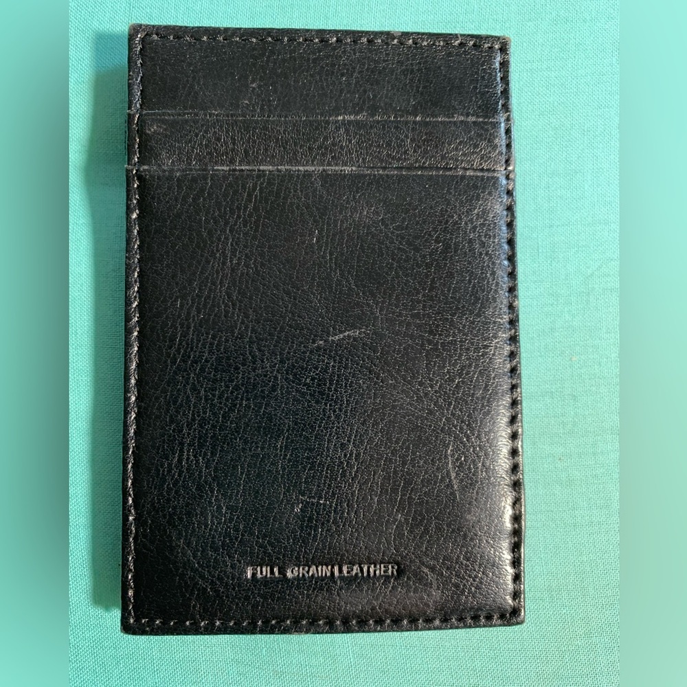 Pitt Wallet | Card Holder ~ Black Leather ~ University of Pittsburgh - Picture 5 of 7
